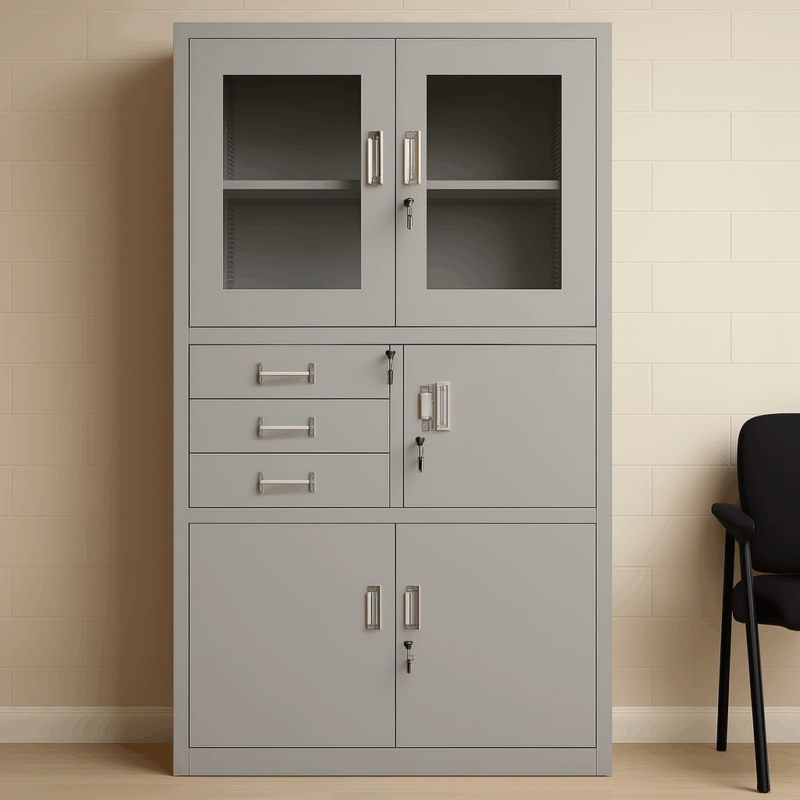 Filing Office Cabinet with Built-In Safe