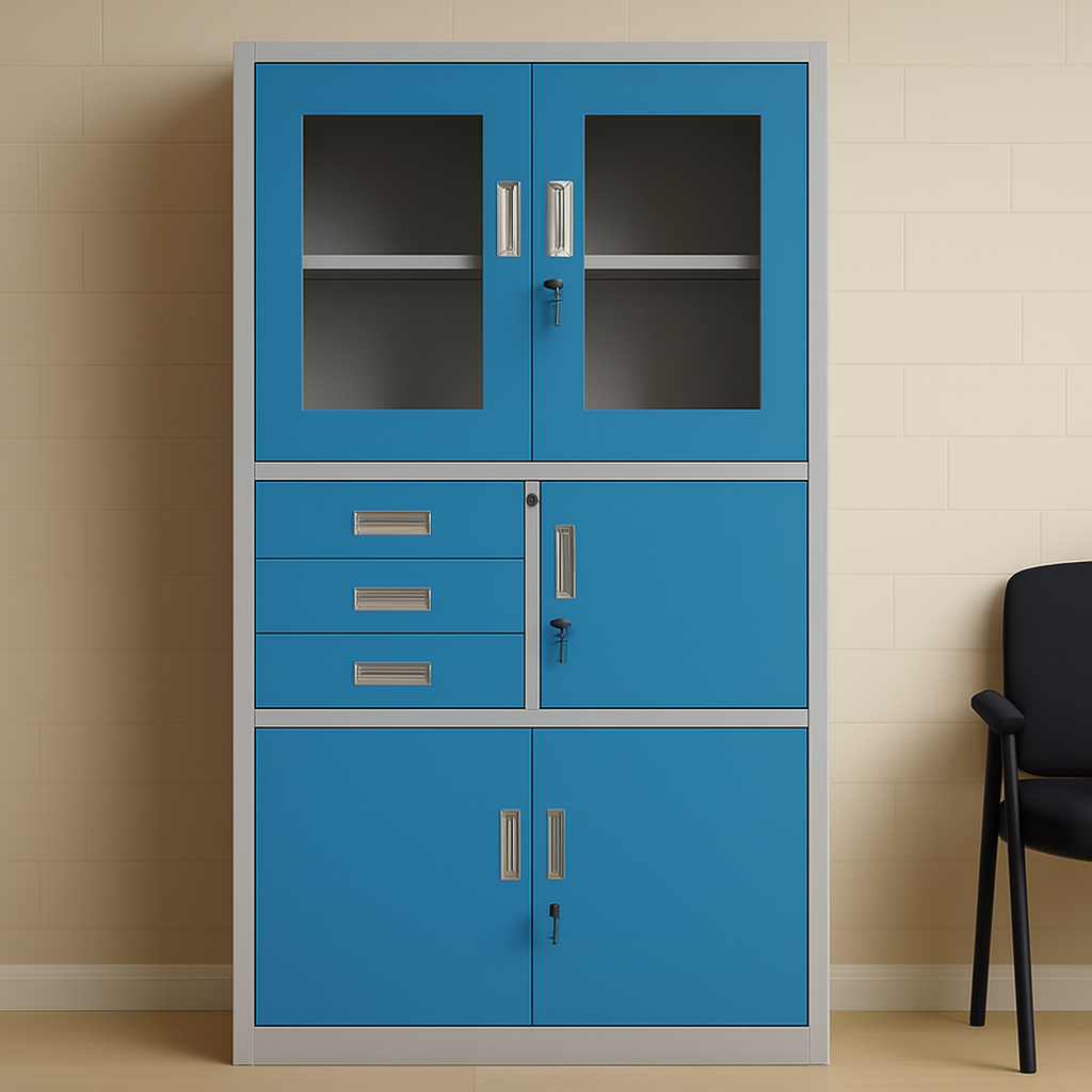 Filing Office Cabinet with Built-In Safe