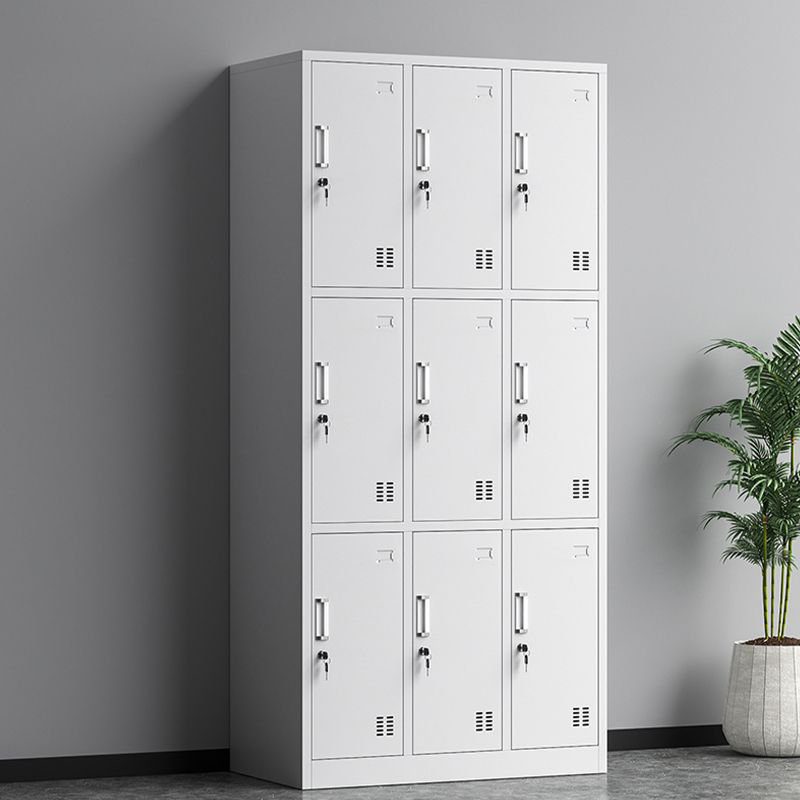 9-locker metal cabinet