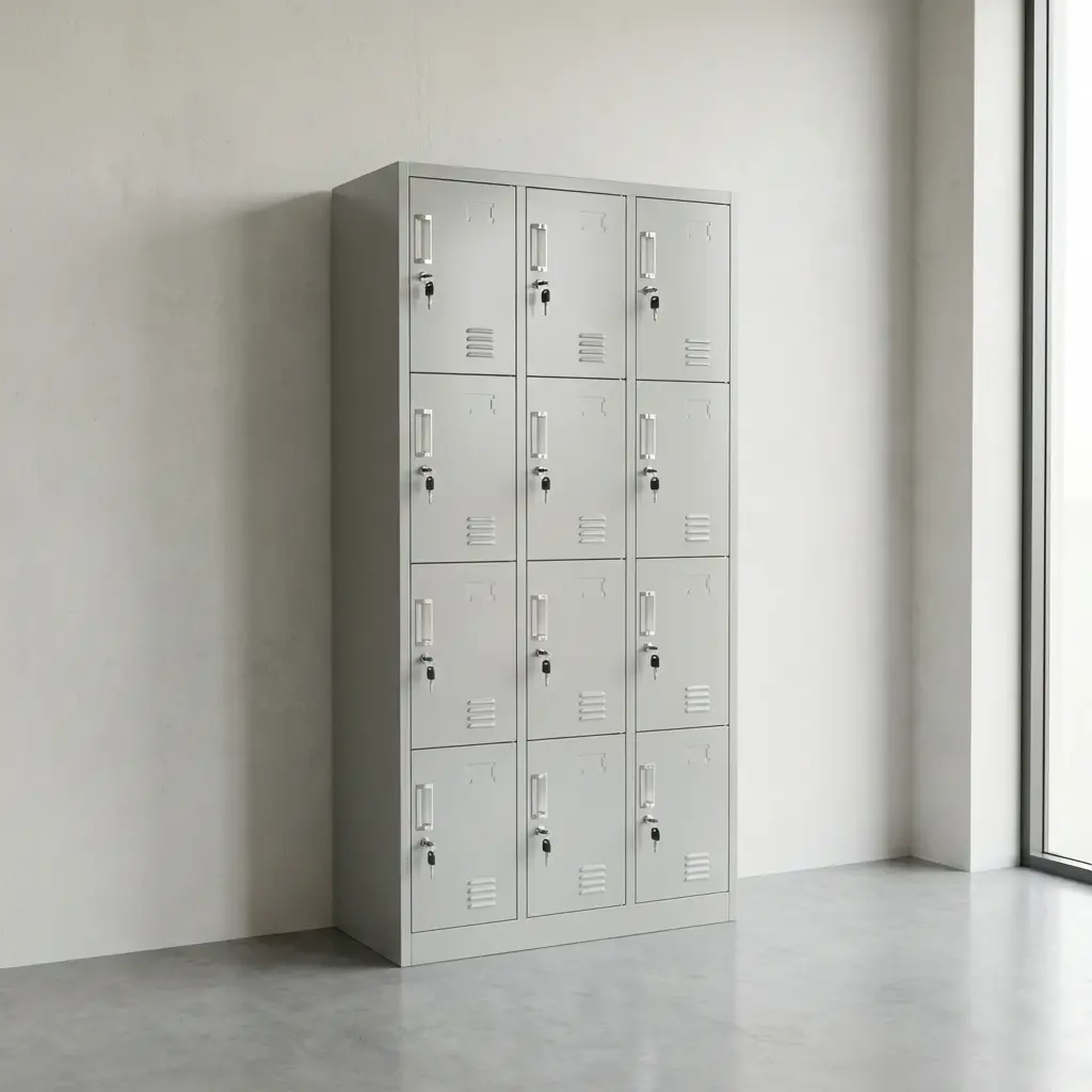 12-Locker Filing Cabinet