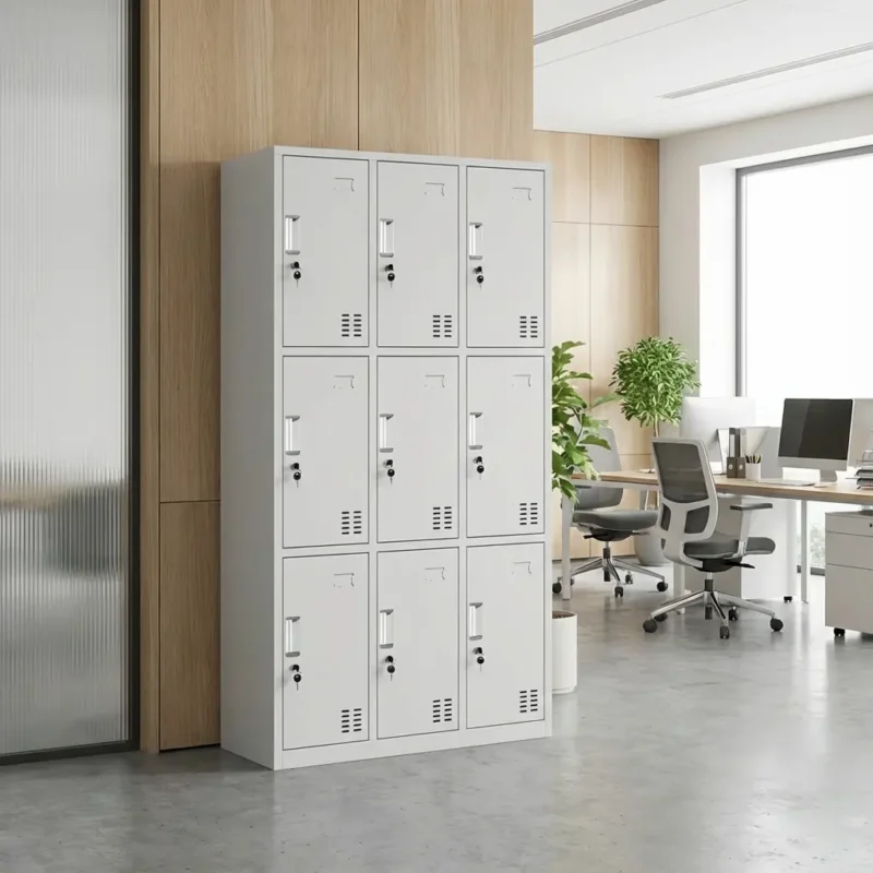 9-Locker Filing Cabinet