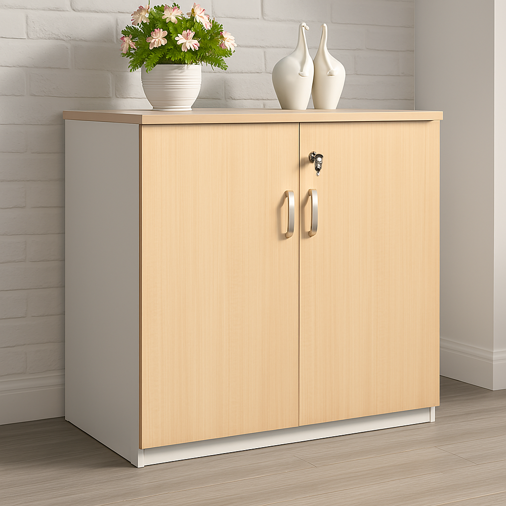 2-Door Wooden Credenza