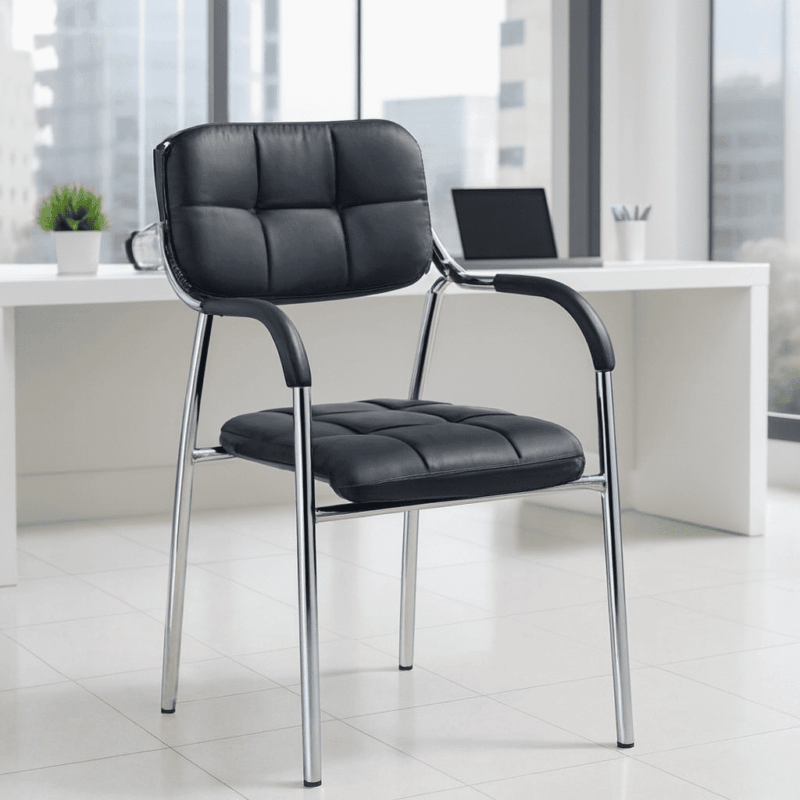Black Catalina Office Visitor Chair