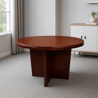 Mahogany Round Office Table