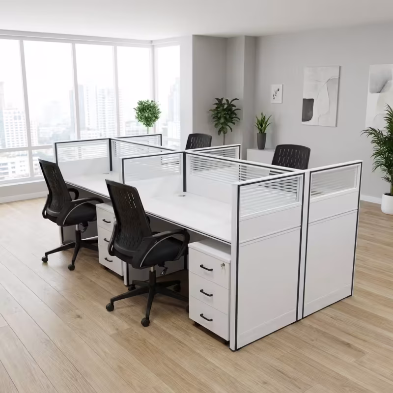 4 Way Office Workstation