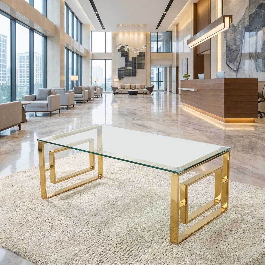 Glass Top Coffee Table