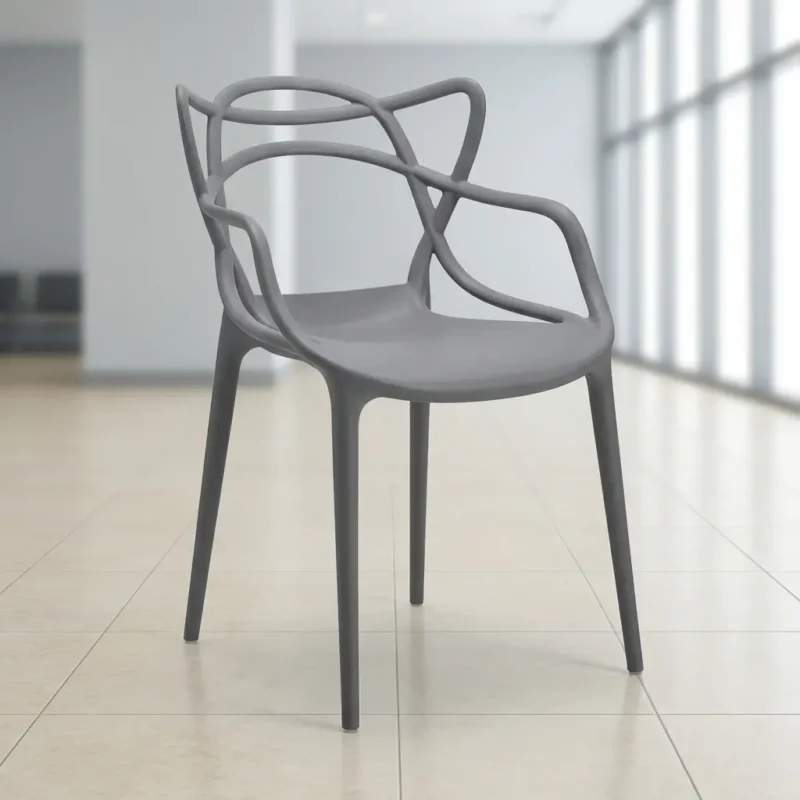 Black Bistro Plastic Chair