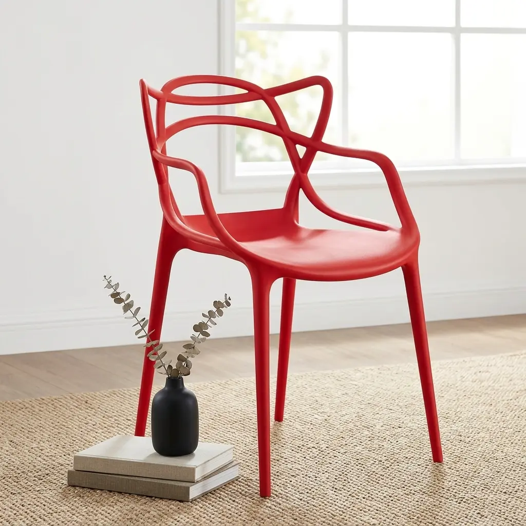 Black Bistro Plastic Chair