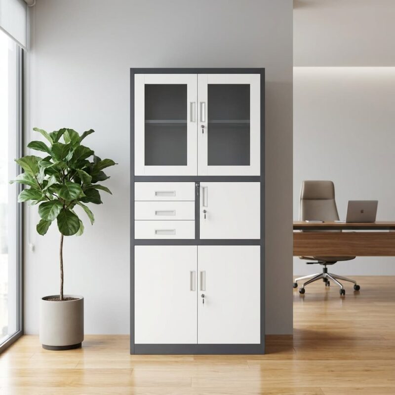 Full Glass Filing Cabinet