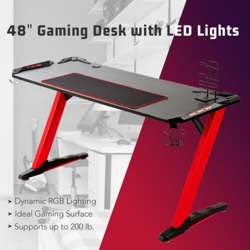 1.2m Modern Gaming desk with lights