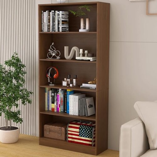 Modern 5-Tier Bookshelf