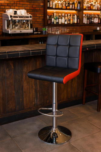 Bar Stools Modern PU Leather Adjustable Swivel