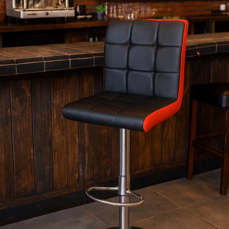 Bar Stools Modern PU Leather Adjustable Swivel