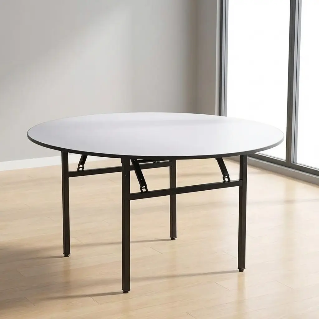 Foldable Round Meeting Table