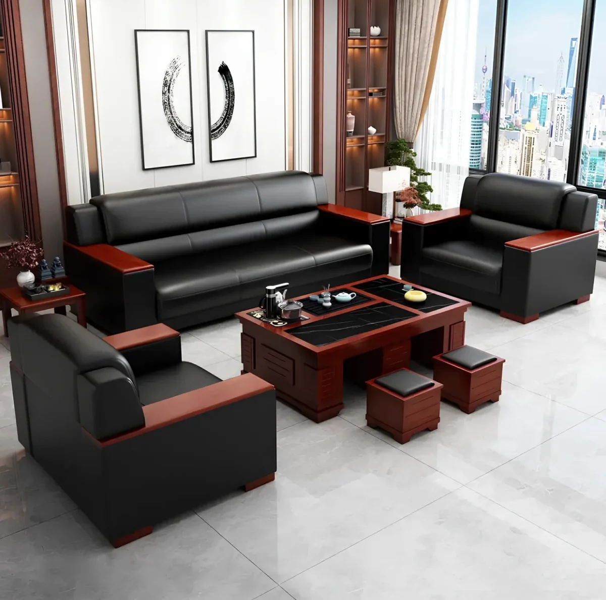 5-Seater Executive Office Sofa