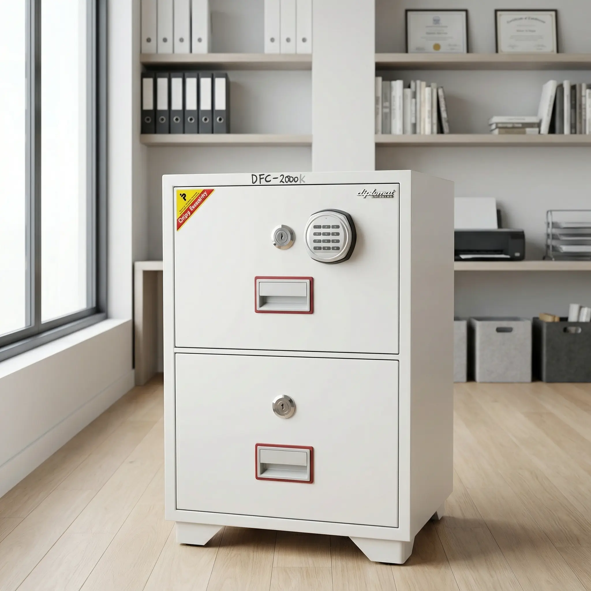 2 Drawer Diplomatic Fireproof Safe