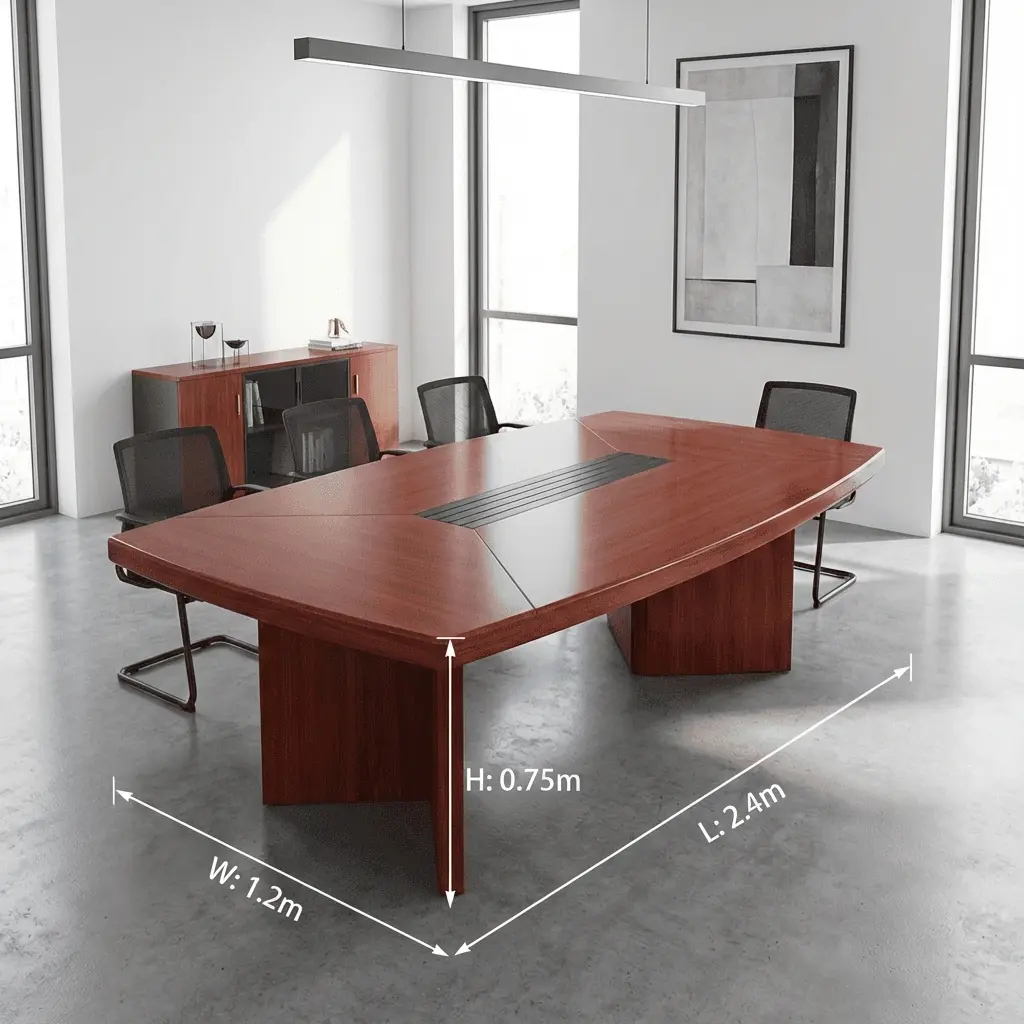 2.4m Mahogany Boardroom Table