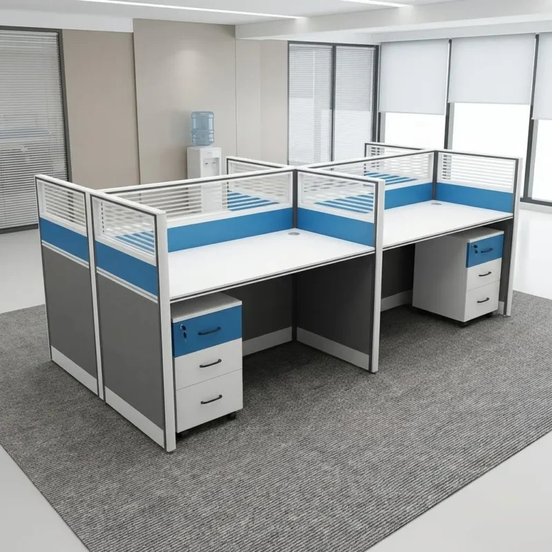 4-Person Cluster Office Desk