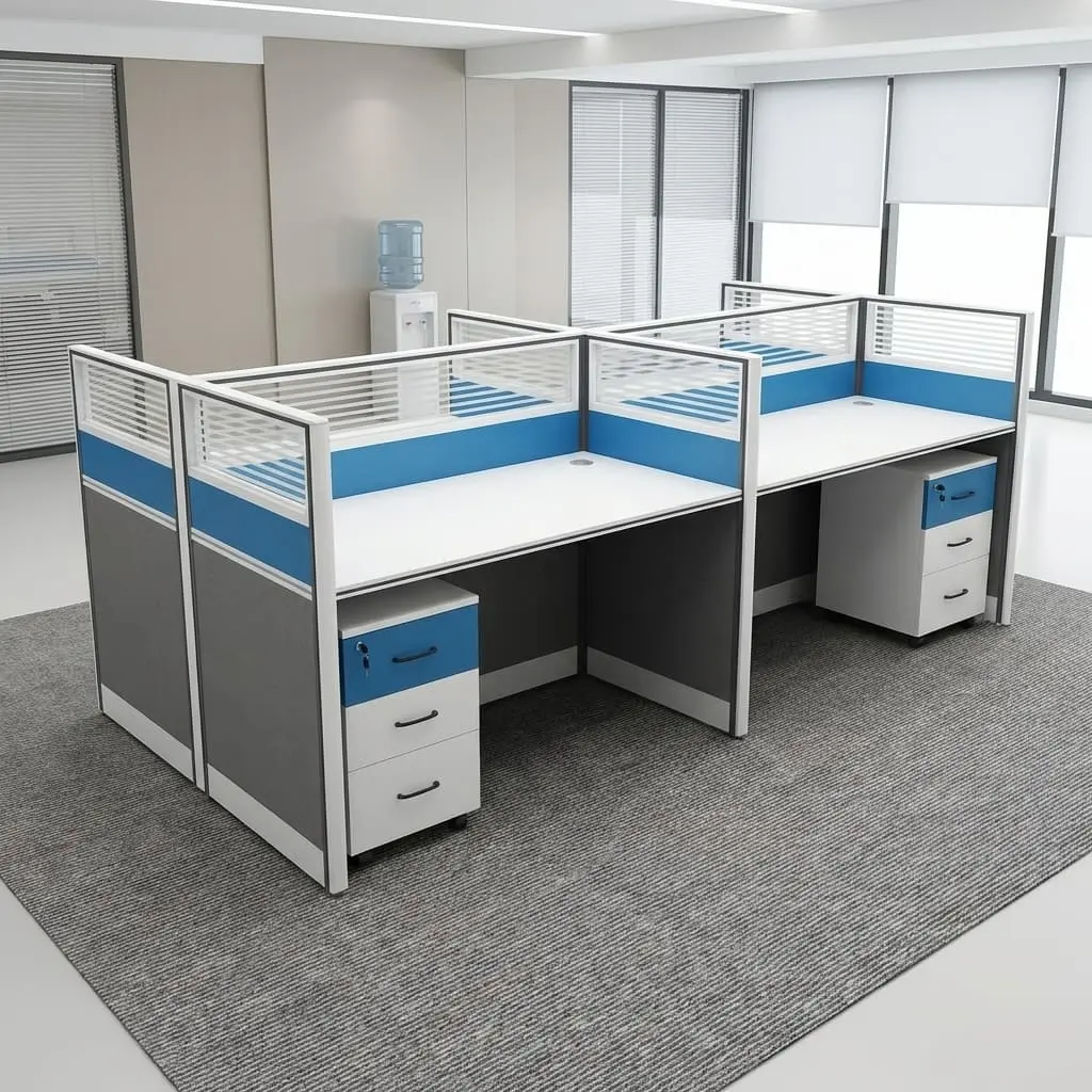 4-Person Cluster Office Desk