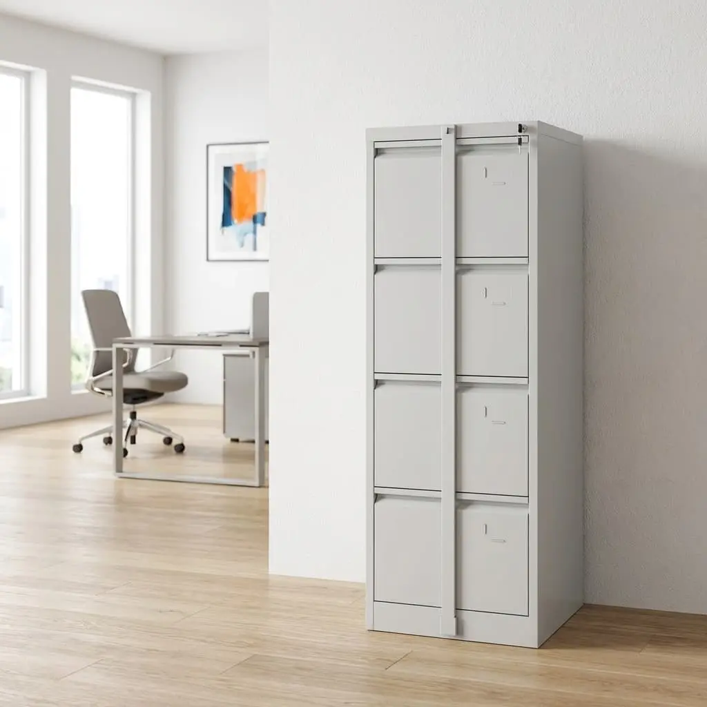 Filing Cabinet with Bar