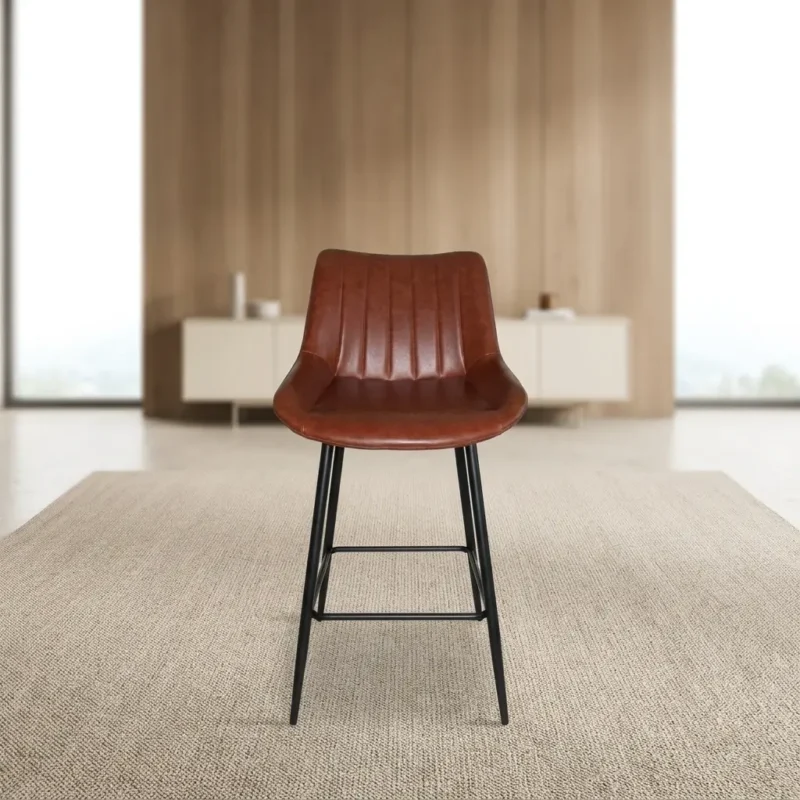 Premium Leather Barstool Chair