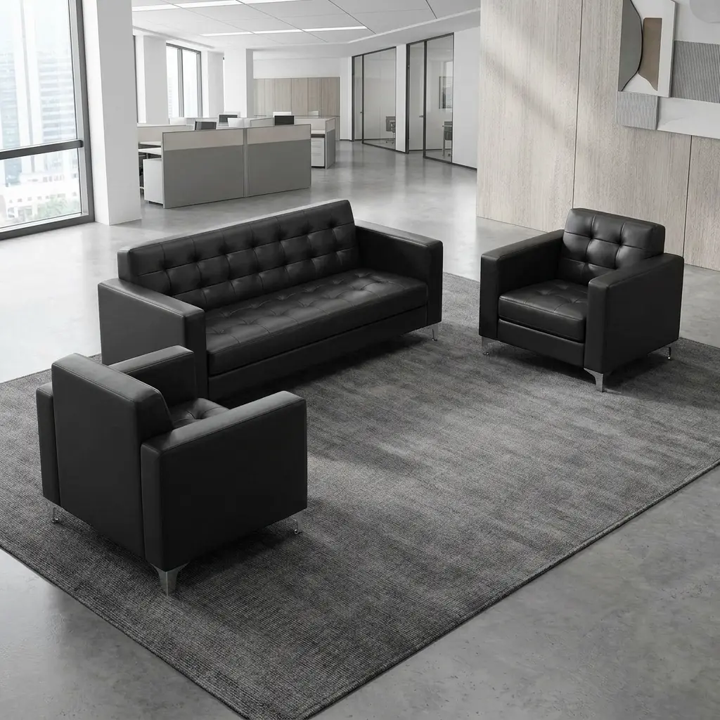 5 Seater Office Sofa set