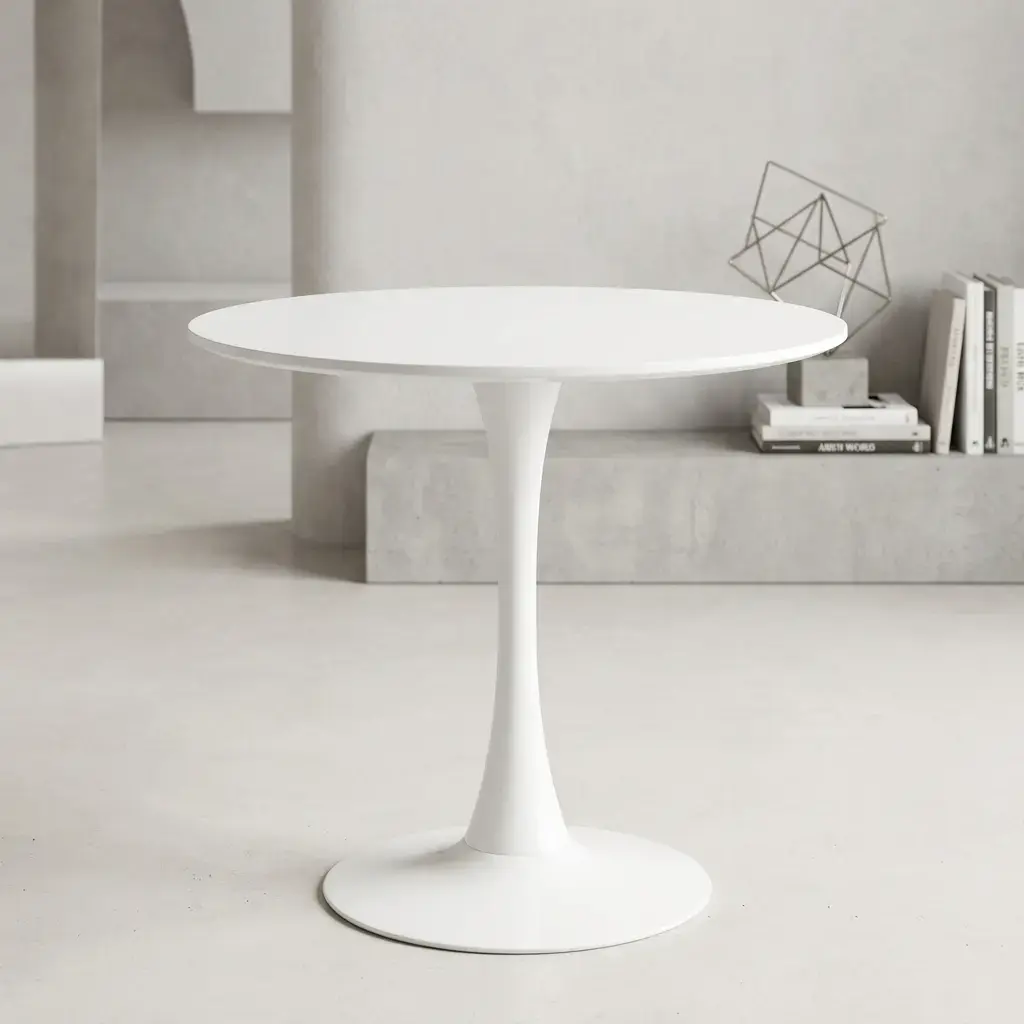White Cocktail Table 0.8m