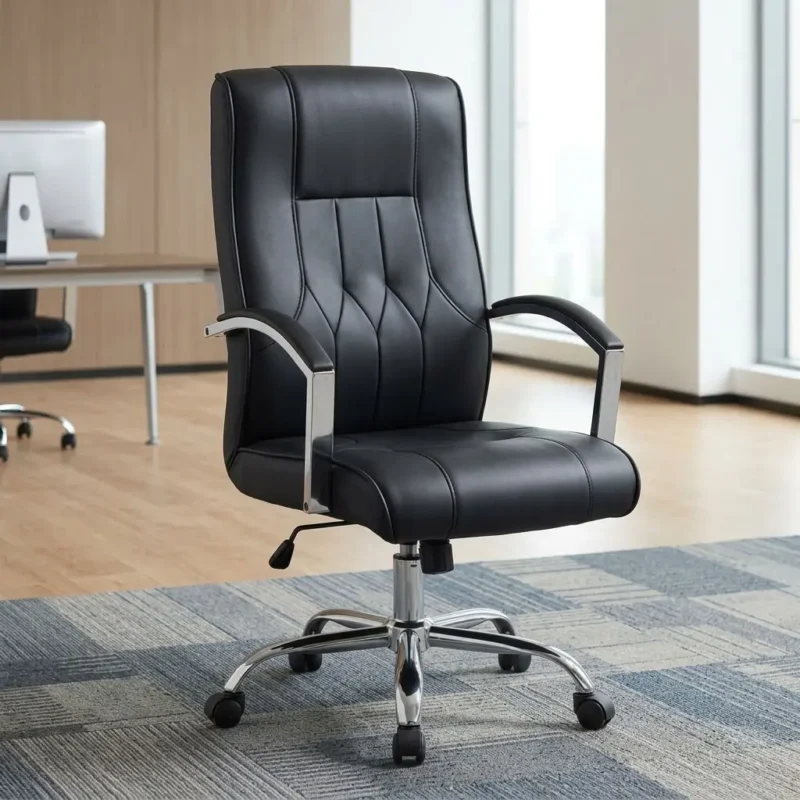 Ergonomic Leather Office Chair