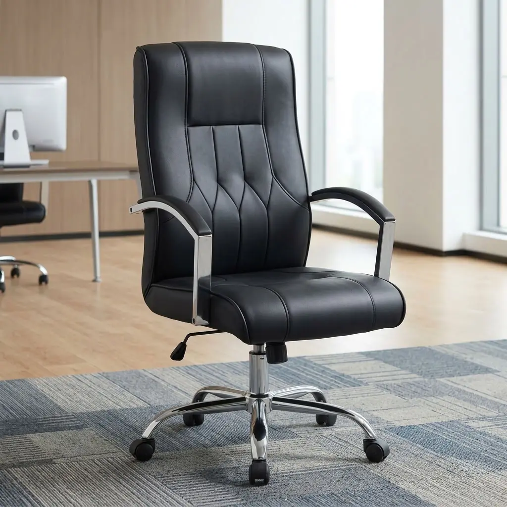 Ergonomic Leather Office Chair