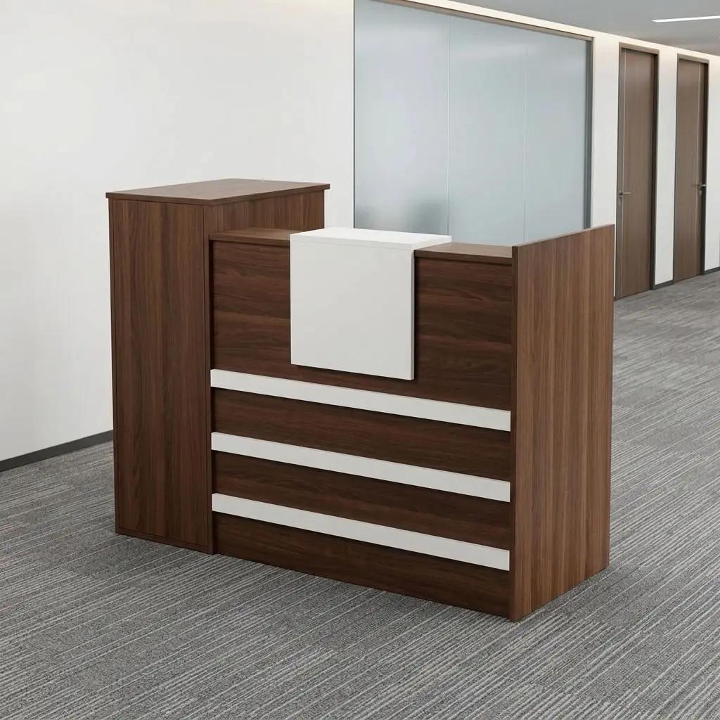 1.6m Wooden Front Desk