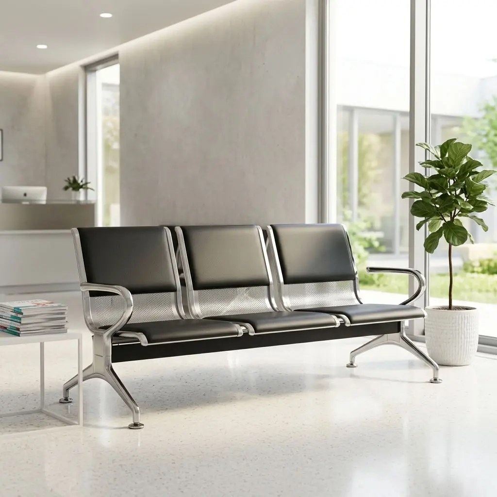 3-Seater Office Waiting Chair