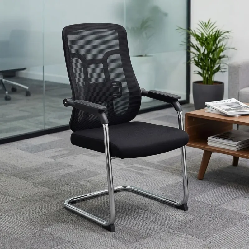 Cantilever Mesh Visitor Chair
