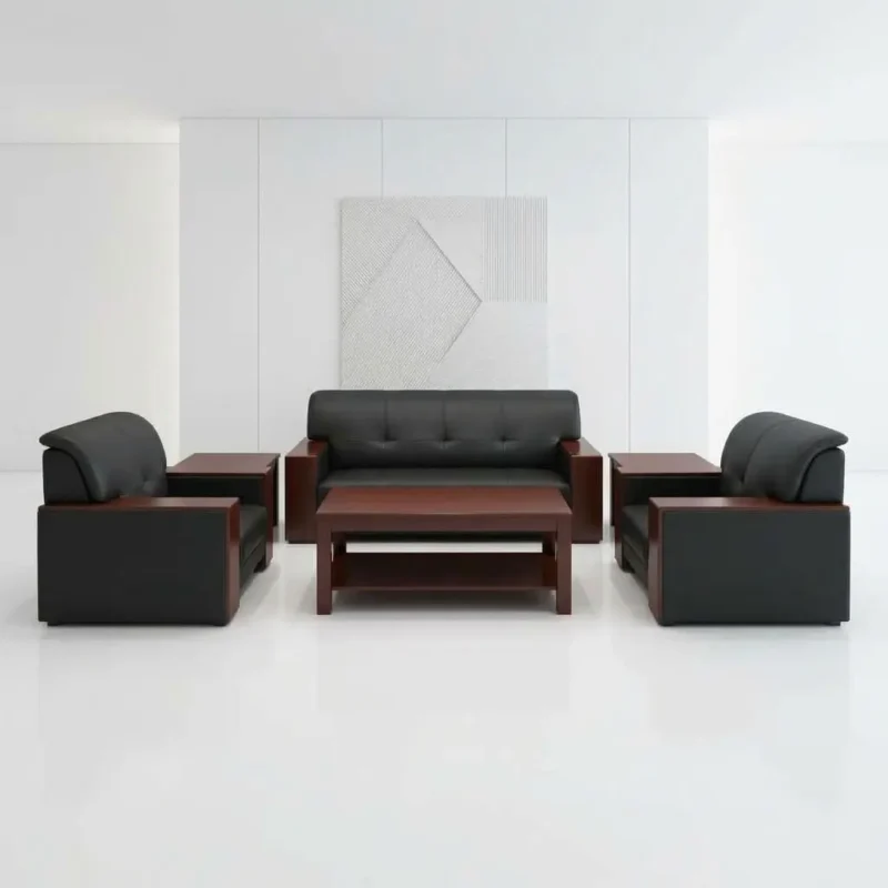 Office Reception Sofa Set with Table