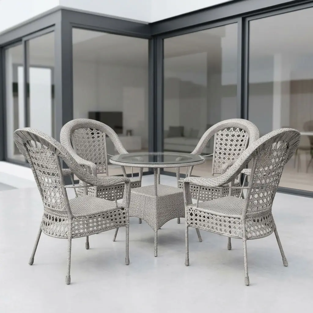 Outdoor Wicker Dining Set