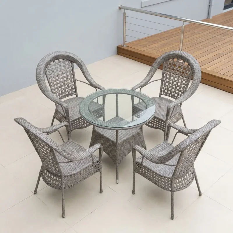 Outdoor Wicker Dining Set
