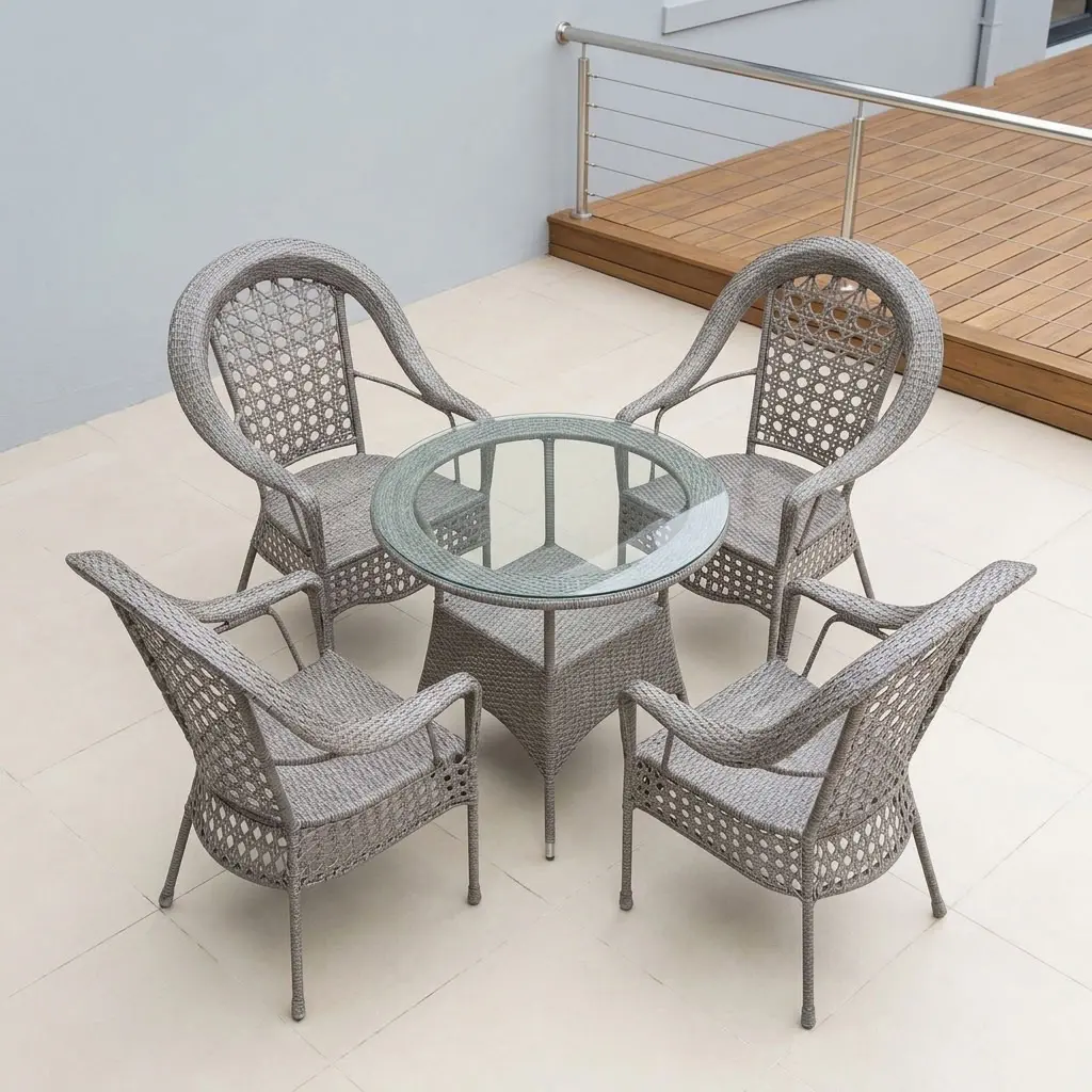 Outdoor Wicker Dining Set