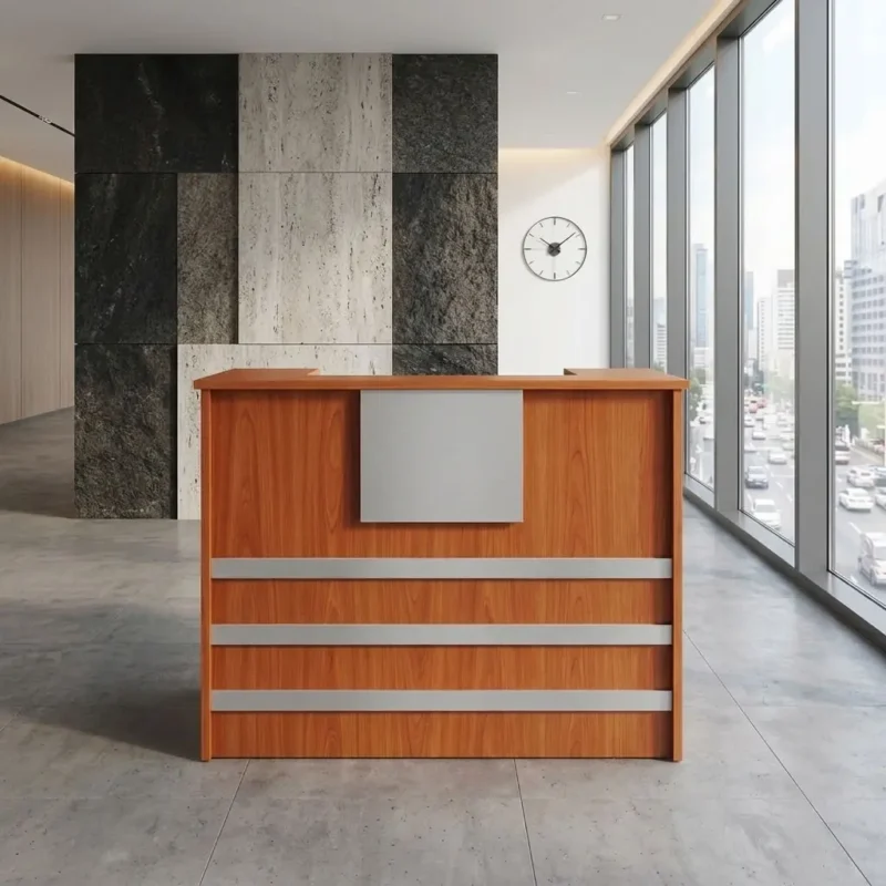 1.4m Wooden Front Desk