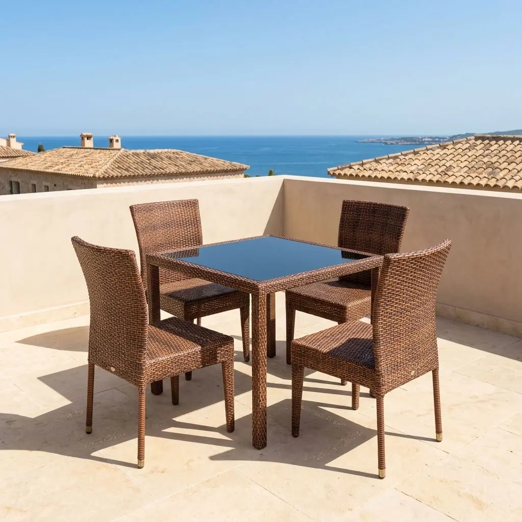 Outdoor Rattan Dining Set